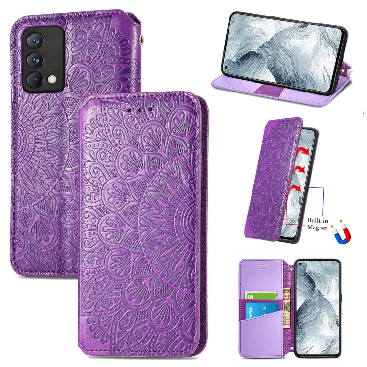 For OPPO Realme GT Master Blooming Mandala Embossed Pattern Magnetic Horizontal Flip Leather Case with Holder & Card Slots & Wallet