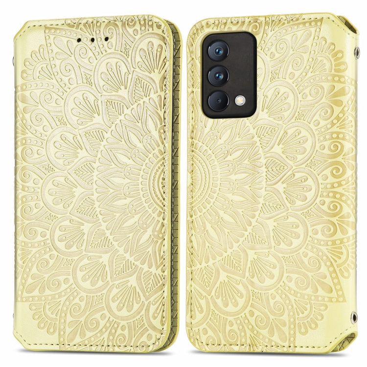 For OPPO Realme GT Master Blooming Mandala Embossed Pattern Magnetic Horizontal Flip Leather Case with Holder & Card Slots & Wallet