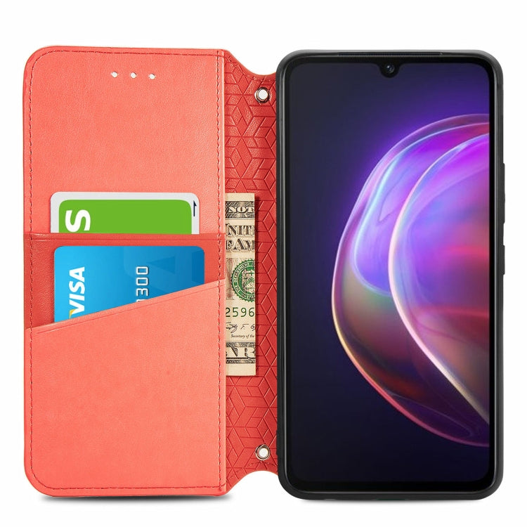 For vivo V21 Blooming Mandala Embossed Pattern Magnetic Horizontal Flip Leather Case with Holder & Card Slots & Wallet