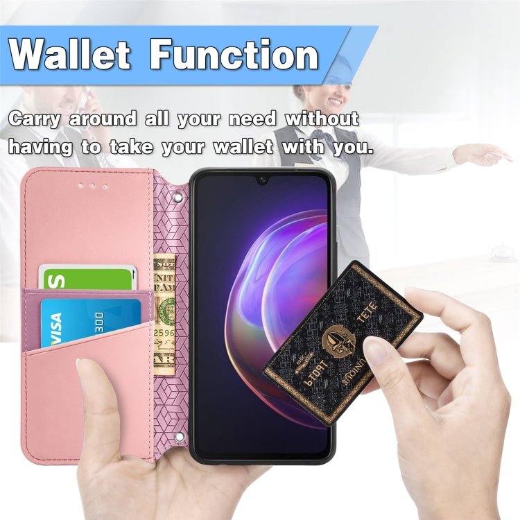 For vivo V21 Blooming Mandala Embossed Pattern Magnetic Horizontal Flip Leather Case with Holder & Card Slots & Wallet
