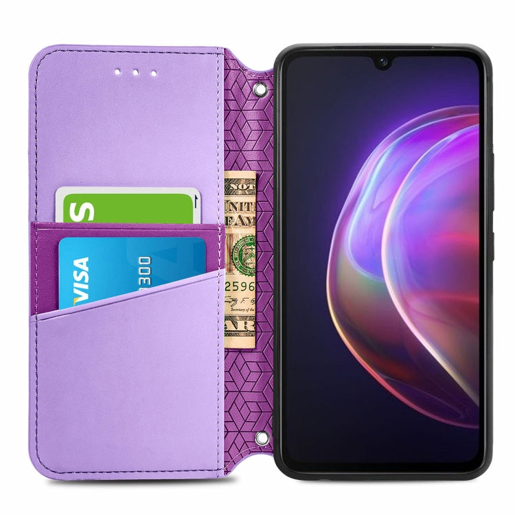 For vivo V21 Blooming Mandala Embossed Pattern Magnetic Horizontal Flip Leather Case with Holder & Card Slots & Wallet