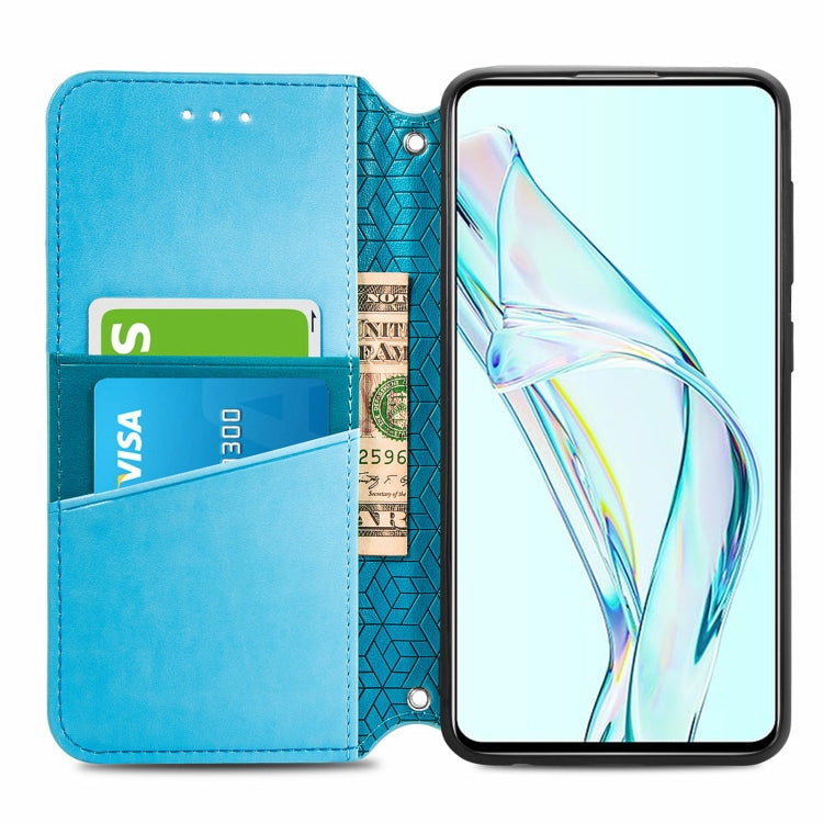 For ZTE Axon 30 5G Blooming Mandala Embossed Pattern Magnetic Horizontal Flip Leather Case with Holder & Card Slots & Wallet