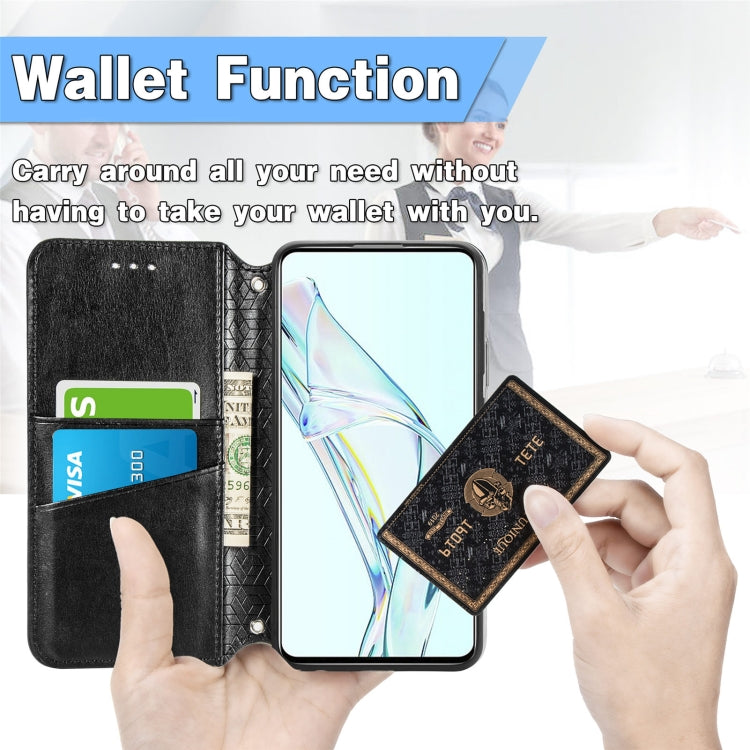 For ZTE Axon 30 5G Blooming Mandala Embossed Pattern Magnetic Horizontal Flip Leather Case with Holder & Card Slots & Wallet