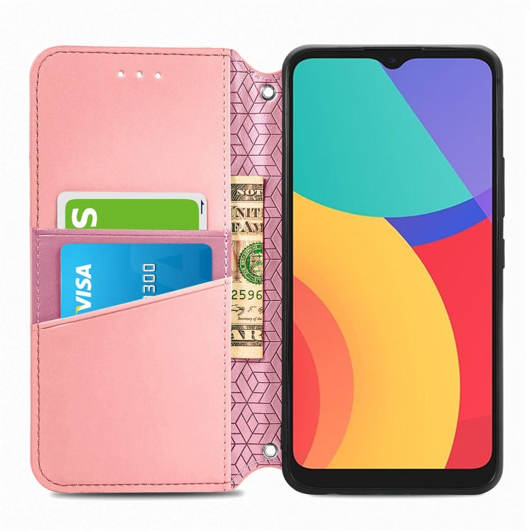 For Alcatel 1S (2021) Blooming Mandala Embossed Pattern Magnetic Horizontal Flip Leather Case with Holder & Card Slots & Wallet