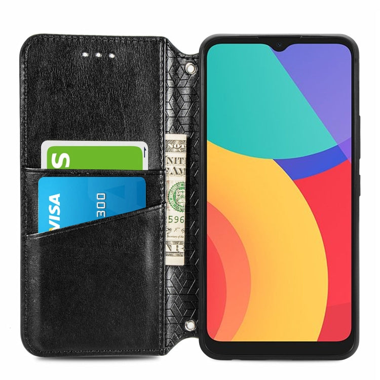 For Alcatel 1S (2021) Blooming Mandala Embossed Pattern Magnetic Horizontal Flip Leather Case with Holder & Card Slots & Wallet