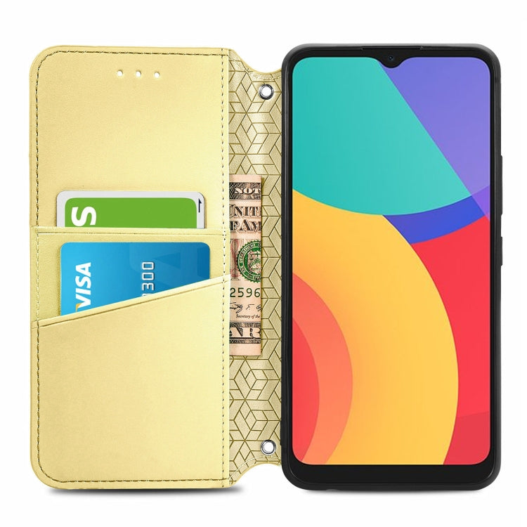 For Alcatel 1S (2021) Blooming Mandala Embossed Pattern Magnetic Horizontal Flip Leather Case with Holder & Card Slots & Wallet