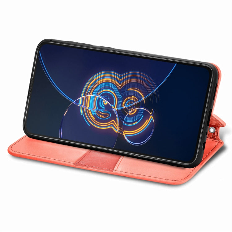 For Asus Zenfone 8 Flip Blooming Mandala Embossed Pattern Magnetic Horizontal Flip Leather Case with Holder & Card Slots & Wallet