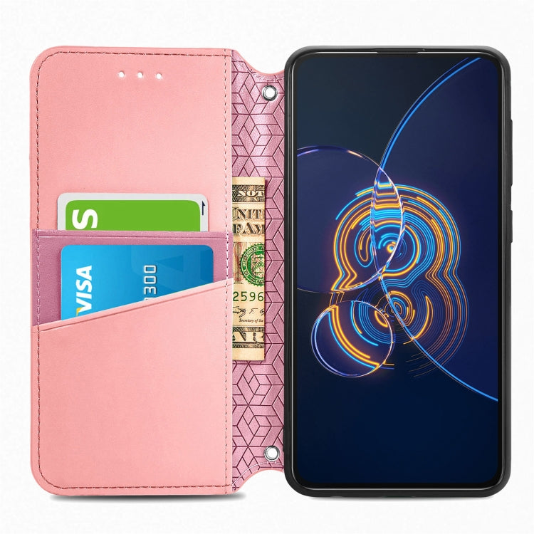 For Asus Zenfone 8 Flip Blooming Mandala Embossed Pattern Magnetic Horizontal Flip Leather Case with Holder & Card Slots & Wallet