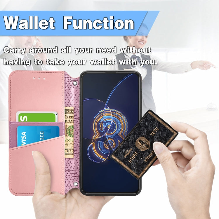 For Asus Zenfone 8 Flip Blooming Mandala Embossed Pattern Magnetic Horizontal Flip Leather Case with Holder & Card Slots & Wallet