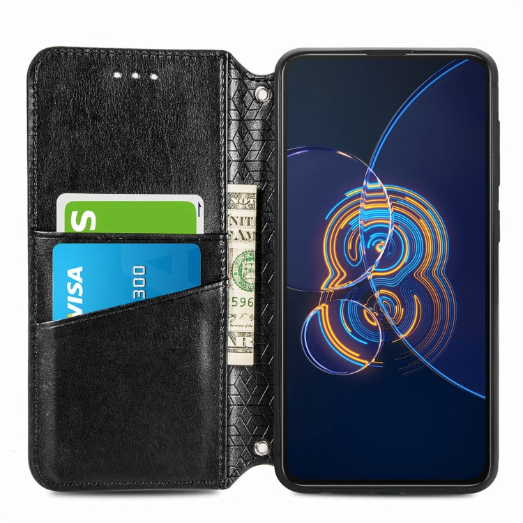 For Asus Zenfone 8 Flip Blooming Mandala Embossed Pattern Magnetic Horizontal Flip Leather Case with Holder & Card Slots & Wallet