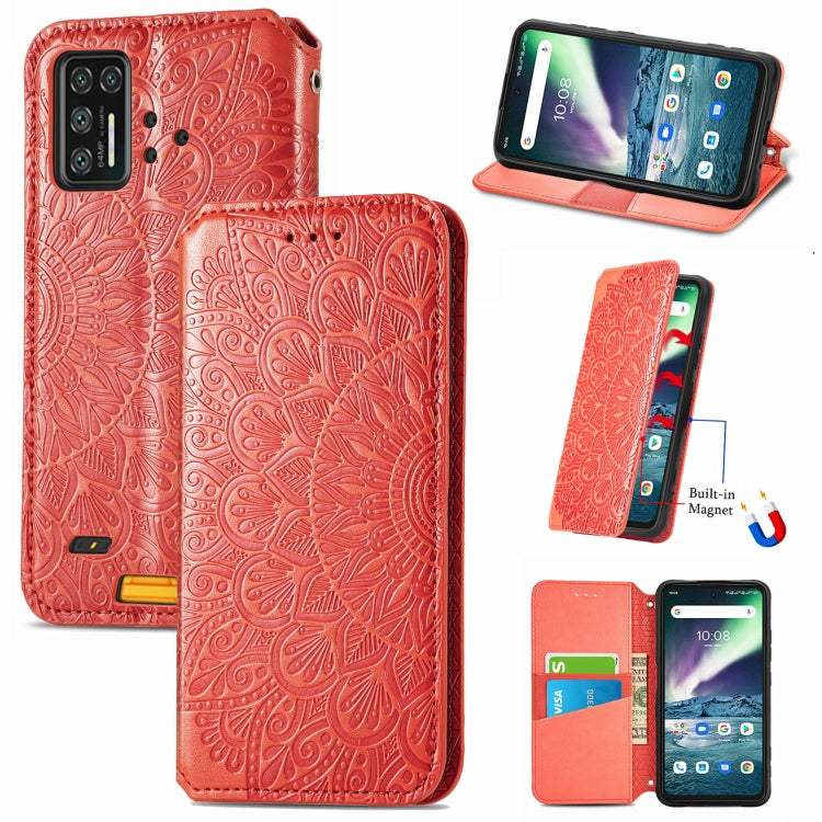 For UMIDIGI Bison GT Blooming Mandala Embossed Pattern Magnetic Horizontal Flip Leather Case with Holder & Card Slots & Wallet