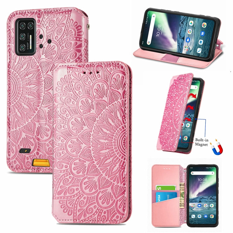 For UMIDIGI Bison GT Blooming Mandala Embossed Pattern Magnetic Horizontal Flip Leather Case with Holder & Card Slots & Wallet