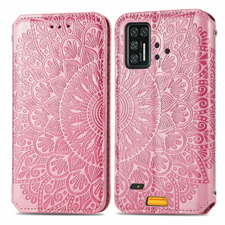 For UMIDIGI Bison GT Blooming Mandala Embossed Pattern Magnetic Horizontal Flip Leather Case with Holder & Card Slots & Wallet