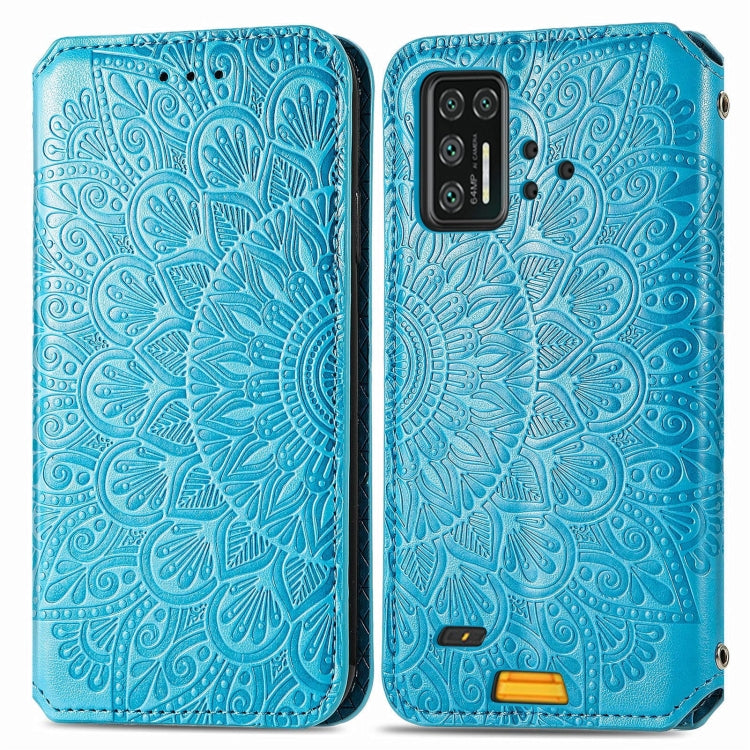 For UMIDIGI Bison GT Blooming Mandala Embossed Pattern Magnetic Horizontal Flip Leather Case with Holder & Card Slots & Wallet