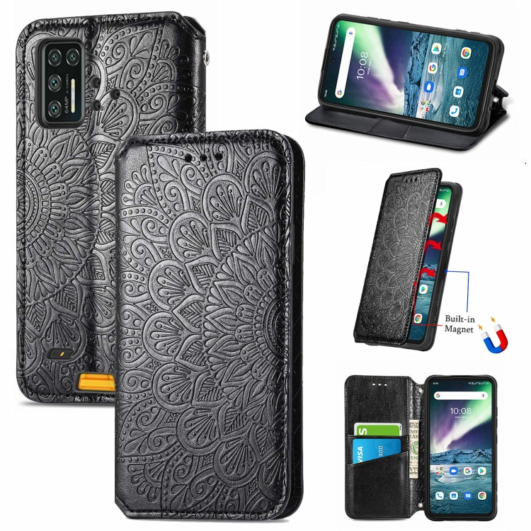 For UMIDIGI Bison GT Blooming Mandala Embossed Pattern Magnetic Horizontal Flip Leather Case with Holder & Card Slots & Wallet
