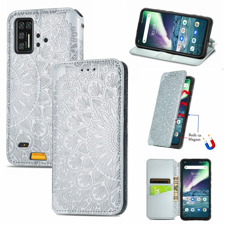 For UMIDIGI Bison GT Blooming Mandala Embossed Pattern Magnetic Horizontal Flip Leather Case with Holder & Card Slots & Wallet