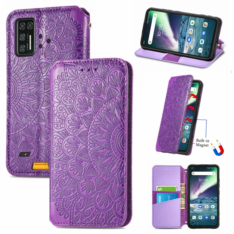For UMIDIGI Bison GT Blooming Mandala Embossed Pattern Magnetic Horizontal Flip Leather Case with Holder & Card Slots & Wallet