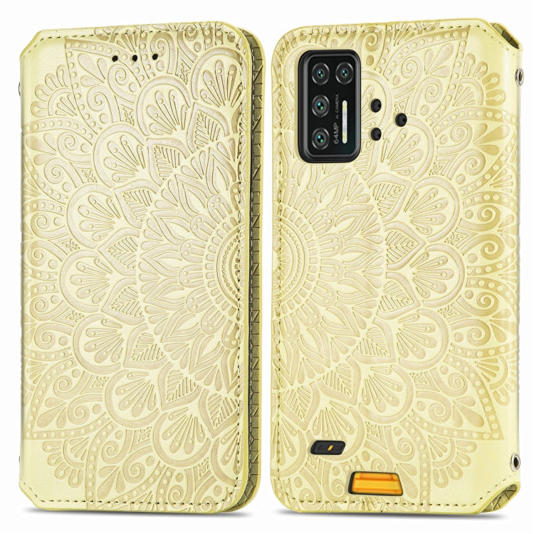 For UMIDIGI Bison GT Blooming Mandala Embossed Pattern Magnetic Horizontal Flip Leather Case with Holder & Card Slots & Wallet