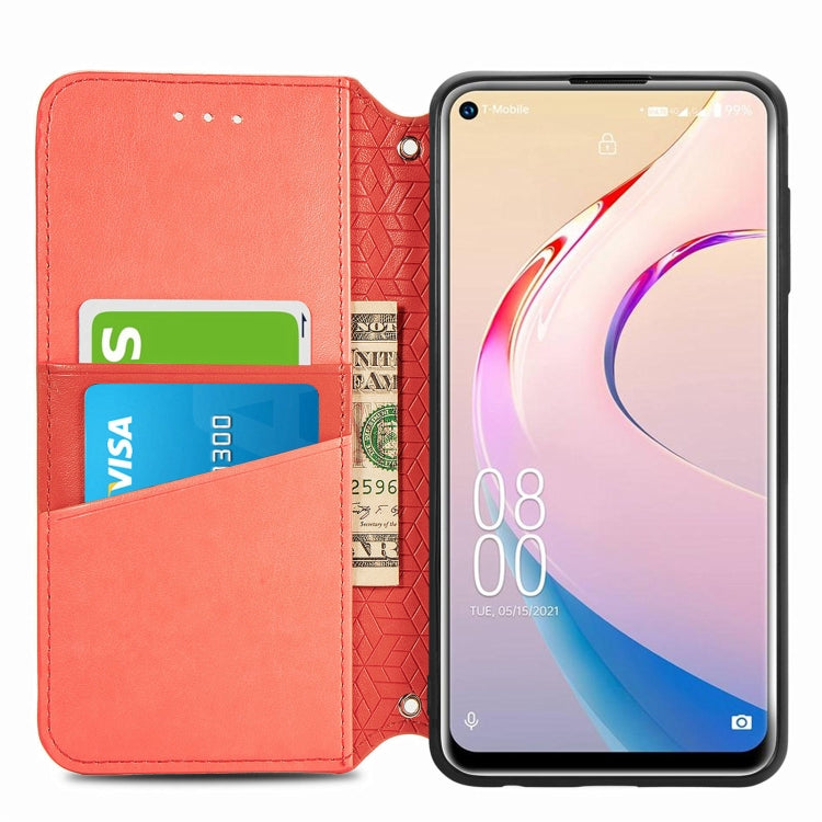 For Oukitel C21 Pro Blooming Mandala Embossed Pattern Magnetic Horizontal Flip Leather Case with Holder & Card Slots & Wallet