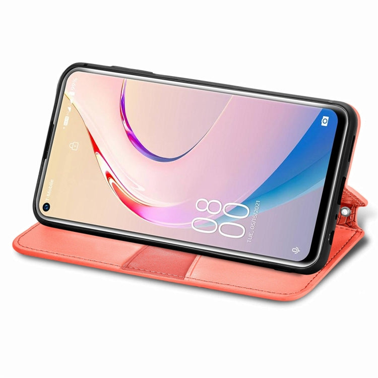 For Oukitel C21 Pro Blooming Mandala Embossed Pattern Magnetic Horizontal Flip Leather Case with Holder & Card Slots & Wallet