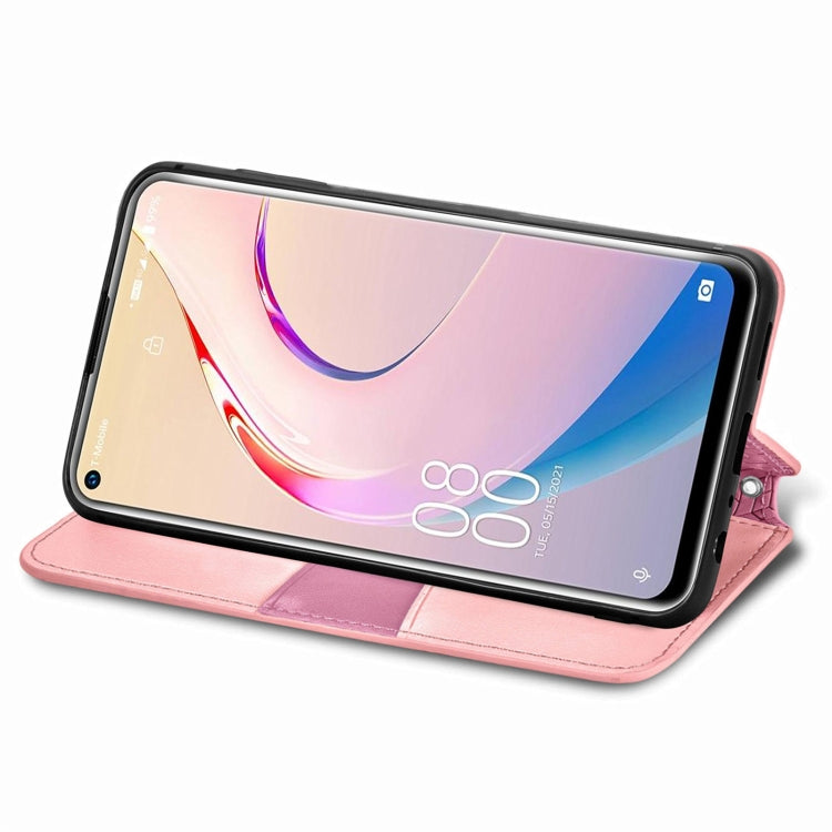 For Oukitel C21 Pro Blooming Mandala Embossed Pattern Magnetic Horizontal Flip Leather Case with Holder & Card Slots & Wallet