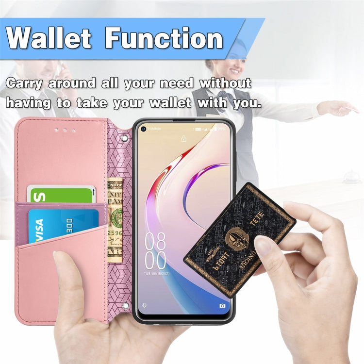 For Oukitel C21 Pro Blooming Mandala Embossed Pattern Magnetic Horizontal Flip Leather Case with Holder & Card Slots & Wallet