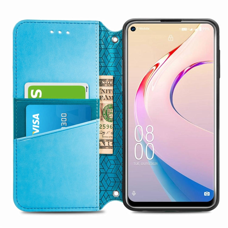 For Oukitel C21 Pro Blooming Mandala Embossed Pattern Magnetic Horizontal Flip Leather Case with Holder & Card Slots & Wallet