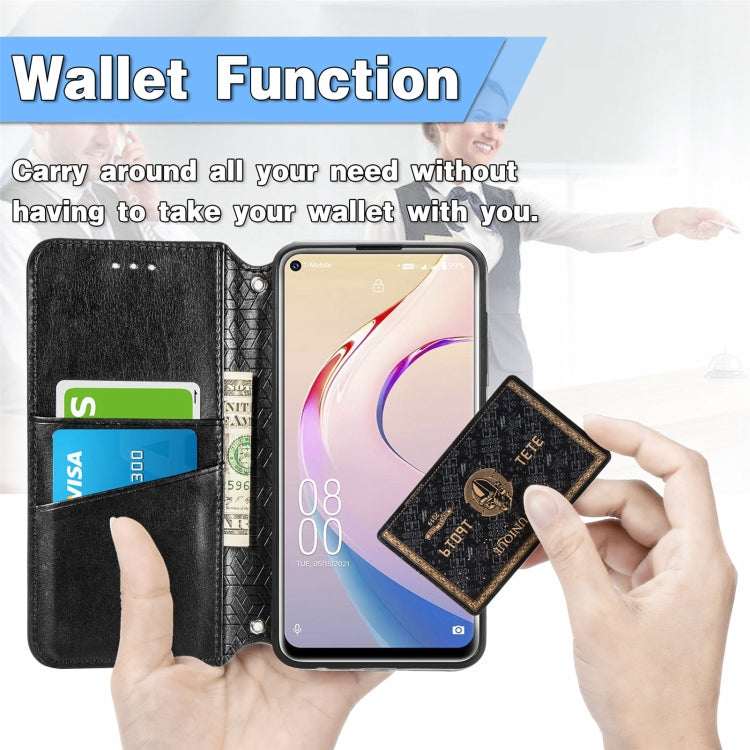 For Oukitel C21 Pro Blooming Mandala Embossed Pattern Magnetic Horizontal Flip Leather Case with Holder & Card Slots & Wallet
