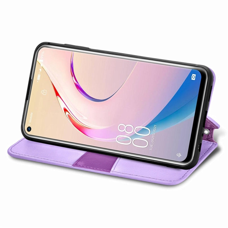 For Oukitel C21 Pro Blooming Mandala Embossed Pattern Magnetic Horizontal Flip Leather Case with Holder & Card Slots & Wallet