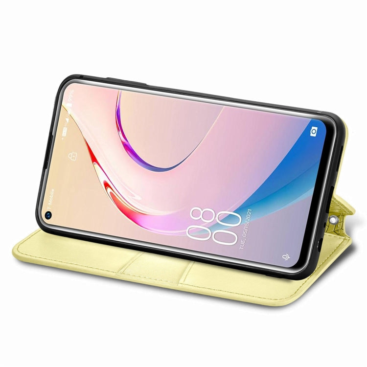 For Oukitel C21 Pro Blooming Mandala Embossed Pattern Magnetic Horizontal Flip Leather Case with Holder & Card Slots & Wallet