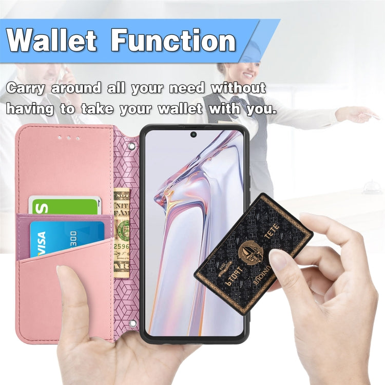 For Blackview A100 Blooming Mandala Embossed Pattern Magnetic Horizontal Flip Leather Case with Holder & Card Slots & Wallet