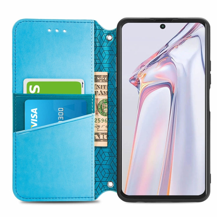 For Blackview A100 Blooming Mandala Embossed Pattern Magnetic Horizontal Flip Leather Case with Holder & Card Slots & Wallet
