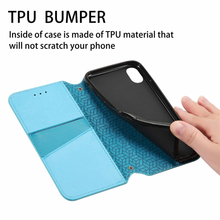 For Blackview A100 Blooming Mandala Embossed Pattern Magnetic Horizontal Flip Leather Case with Holder & Card Slots & Wallet
