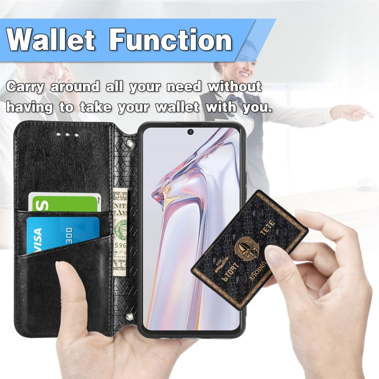 For Blackview A100 Blooming Mandala Embossed Pattern Magnetic Horizontal Flip Leather Case with Holder & Card Slots & Wallet