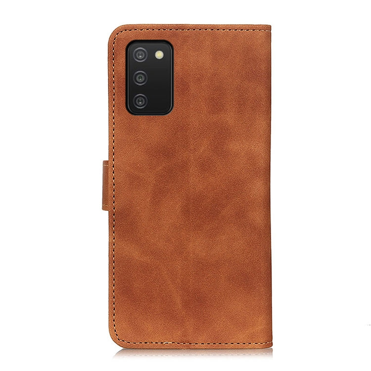 For Samsung Galaxy A03s 164mm KHAZNEH Retro Texture PU + TPU Horizontal Flip Leather Case with Holder & Card Slots & Wallet