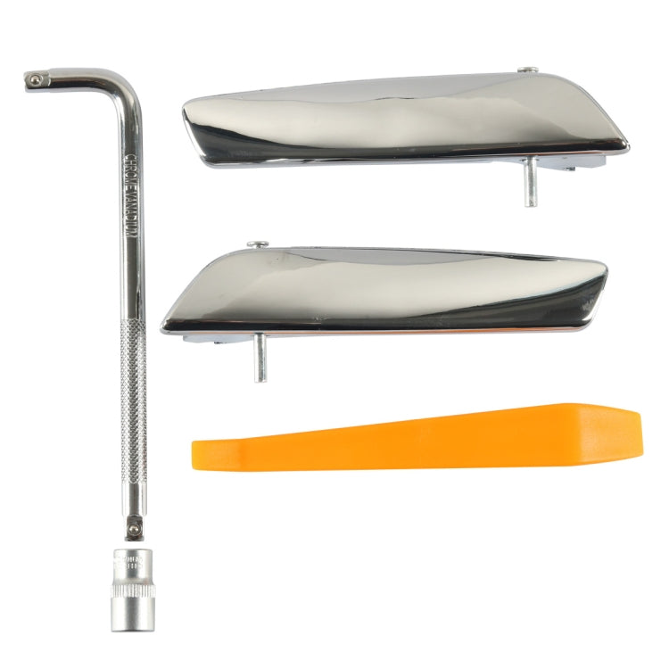 A6470 1 Pair Car Chrome-plated Inside Door Handle 15939085 15935956 for Chevrolet / Cadillac, with Tool Kit