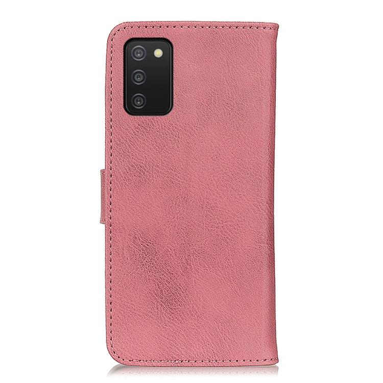 For Samsung Galaxy A03s 164mm KHAZNEH Cowhide Texture Horizontal Flip Leather Case with Holder & Card Slots & Wallet