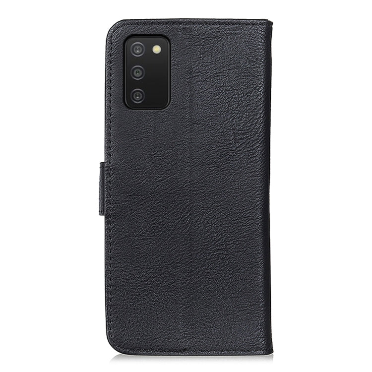 For Samsung Galaxy A03s 164mm KHAZNEH Cowhide Texture Horizontal Flip Leather Case with Holder & Card Slots & Wallet
