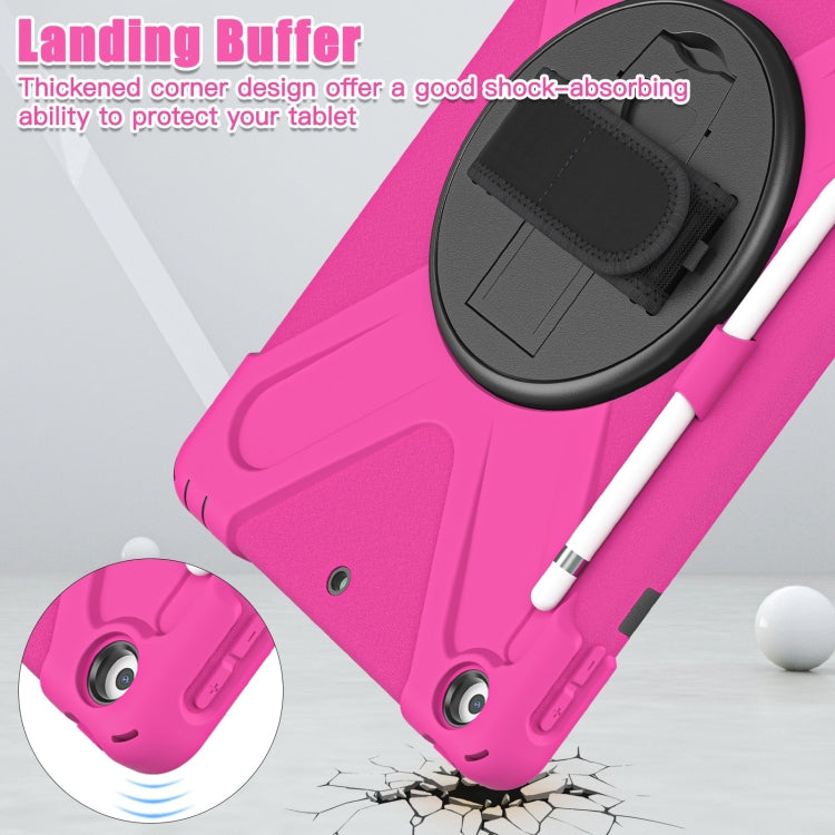 For iPad 10.2 2021 / 2020 / 2019 Silicone + PC Protective Case with Holder & Shoulder Strap
