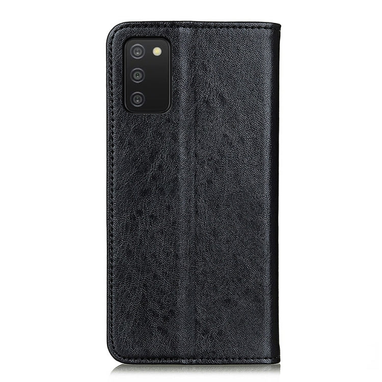 For Samsung Galaxy A03s 164mm Magnetic Crazy Horse Texture Horizontal Flip Leather Case with Holder & Card Slots & Wallet