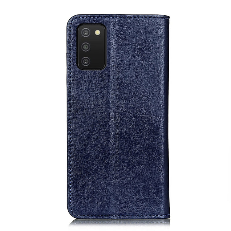 For Samsung Galaxy A03s 164mm Magnetic Crazy Horse Texture Horizontal Flip Leather Case with Holder & Card Slots & Wallet