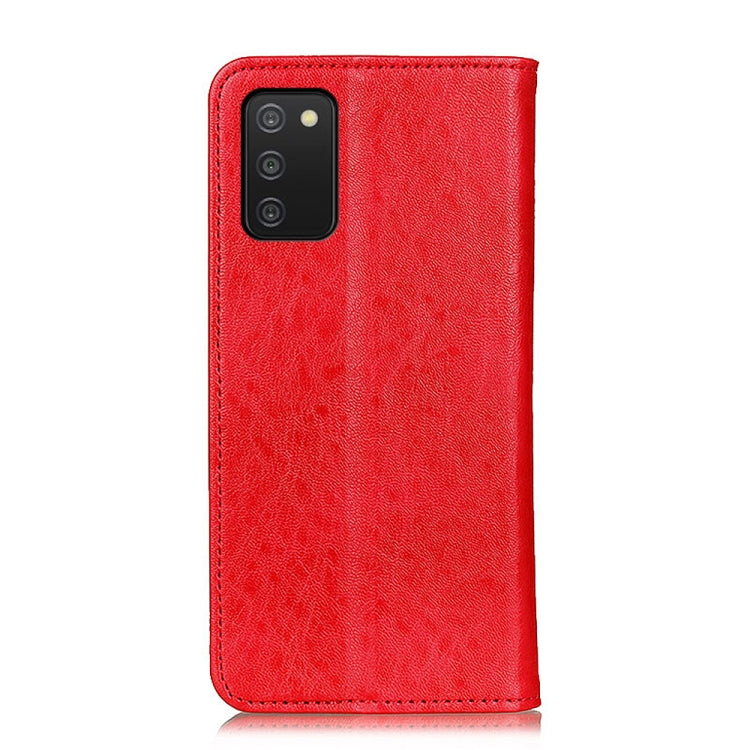 For Samsung Galaxy A03s 164mm Magnetic Crazy Horse Texture Horizontal Flip Leather Case with Holder & Card Slots & Wallet