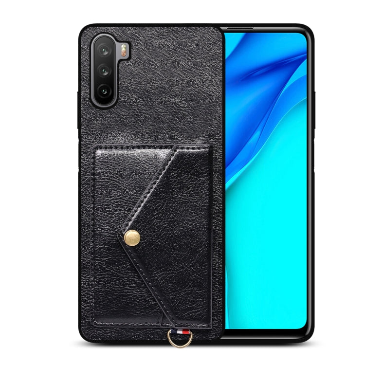 For Huawei Mate 40 Lite Litchi Texture Silicone + PC + PU Leather Back Cover Shockproof Case with Card Slot
