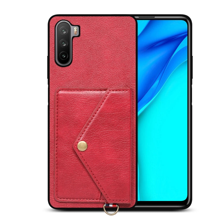 For Huawei Mate 40 Lite Litchi Texture Silicone + PC + PU Leather Back Cover Shockproof Case with Card Slot