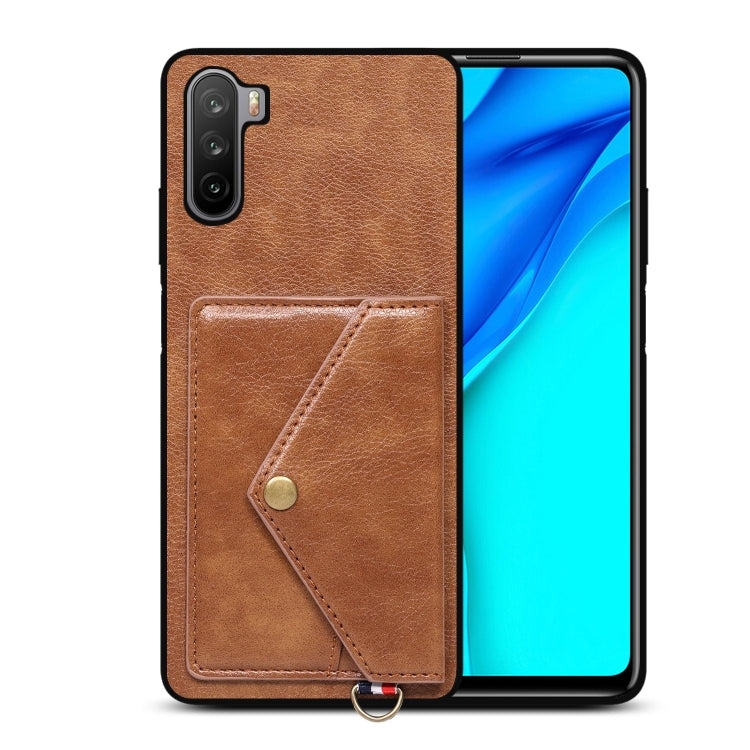 For Huawei Mate 40 Lite Litchi Texture Silicone + PC + PU Leather Back Cover Shockproof Case with Card Slot