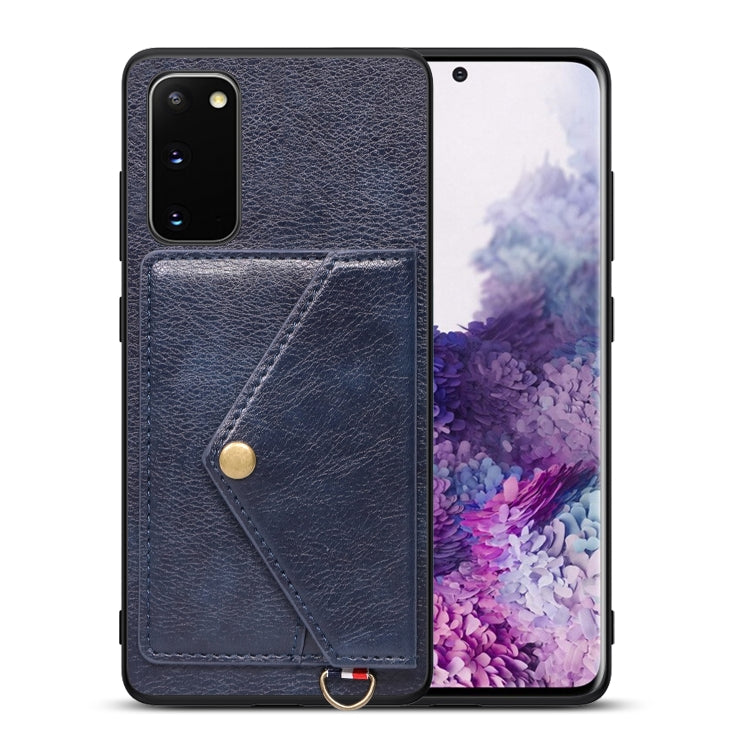 For Samsung Galaxy S20 Litchi Texture Silicone + PC + PU Leather Back Cover Shockproof Case with Card Slot