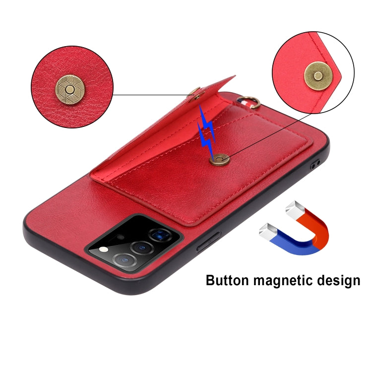For Samsung Galaxy Note20 Ultra Litchi Texture Silicone + PC + PU Leather Back Cover Shockproof Case with Card Slot