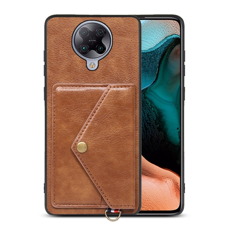For Xiaomi Redmi K30 Pro Litchi Texture Silicone + PC + PU Leather Back Cover Shockproof Case with Card Slot