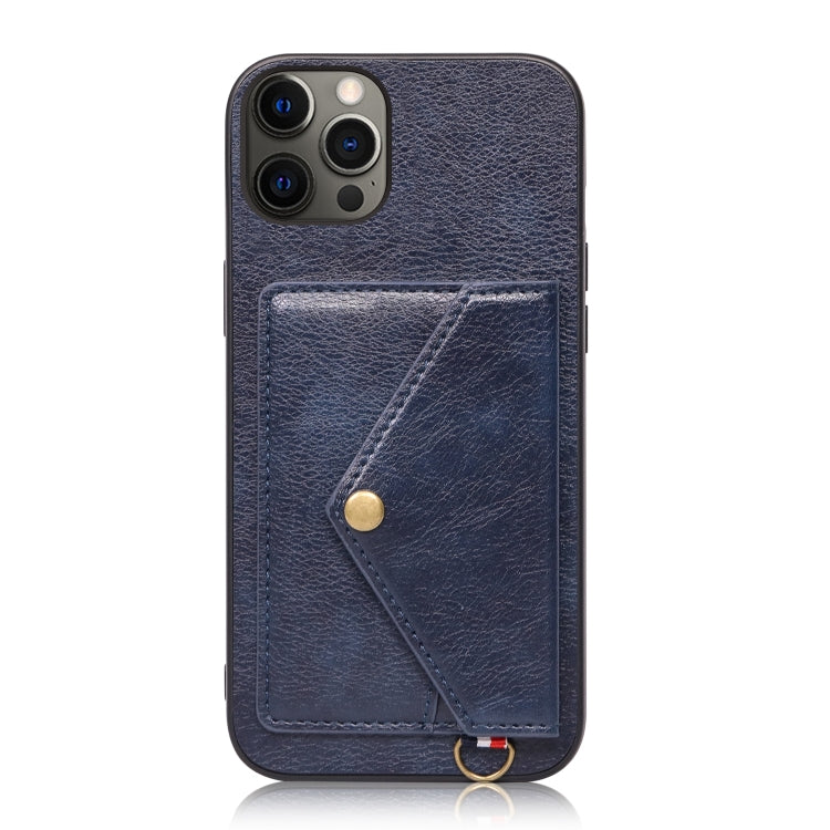 For iPhone 12 Pro Max Litchi Texture Silicone + PC + PU Leather Back Cover Shockproof Case with Card Slot