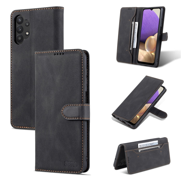 For Samsung Galaxy A32 5G AZNS Dream II Skin Feel PU+TPU Horizontal Flip Leather Case with Holder & Card Slots & Wallet